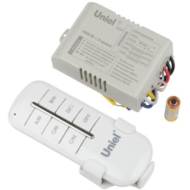 Пульт UCH-P005-G3-1000W-30M для управления светом 3 каналах1000Вт Uniel UL-00003634