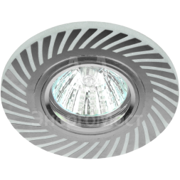 Светильник DK LD39 WH/CH /1 MR16 декор. со светодиодной подсветкой бел./хром ЭРА Б0048935