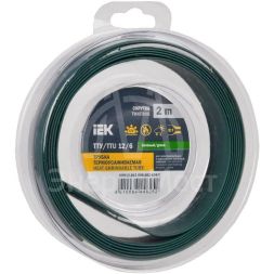 Трубка термоусадочная ТТУ нг-LS 12/6 зел. (уп.2м) IEK UDR12-012-006-002-K06-T