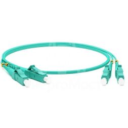 Патч-корд FC-D2-503-LC/PR-LC/PR-H-2M-LSZH-AQ волоконно-оптический(шнур) MM 50/125(OM3) LC-LC duplex 10G/40G LSZH 2м Hyperline 34454
