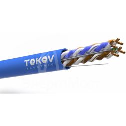 Кабель витая пара U/UTP 4х2х24AWG (0.57мм) кат.6 PVC TOKOV PRO Fluke tested (м) TOKOV ELECTRIC TKP-C08-U/UTP-42-6-305