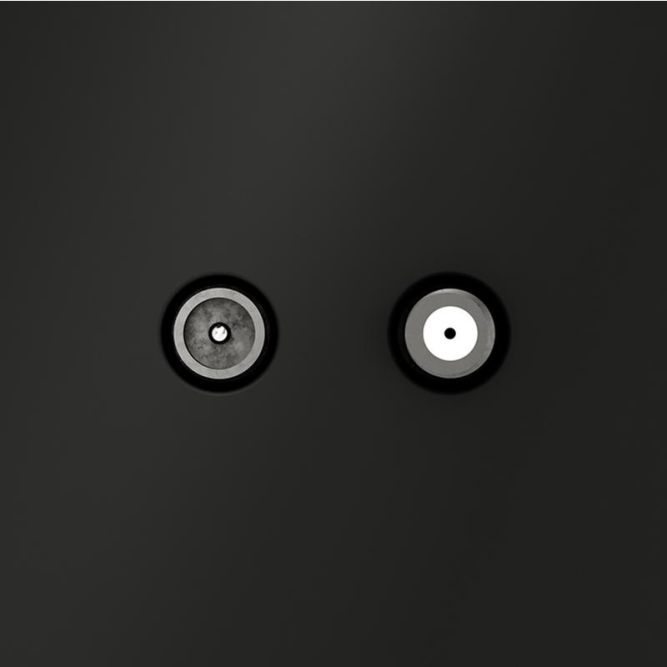 Розетка телевизионная оконечная TV + SAT 2-м СП S70 механизм черн. матов. Voltum VLS060408