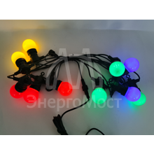 Гирлянда светодиодная Holiday Белт Лайт 7.7м 10 мультицвет несменных ламп IP44 GAUSS HL060