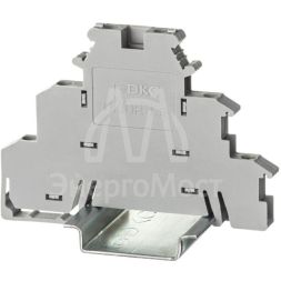 Клемма трехуровневая винтовой зажим 6 точек подключения 2.5кв.мм сер. DKC DKIDR-1.5