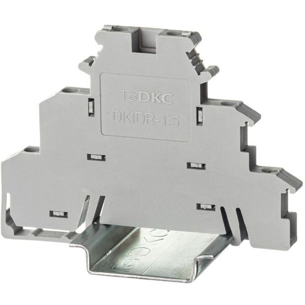Клемма трехуровневая винтовой зажим 6 точек подключения 2.5кв.мм сер. DKC DKIDR-1.5
