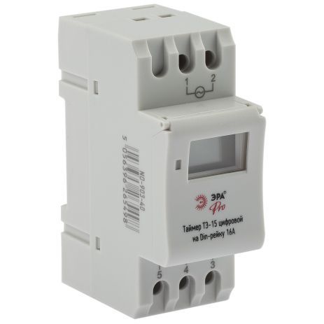 Таймер PRO NO-903-40 ТЭ-15 цифровой на Din-рейку 16А Эра Б0050656