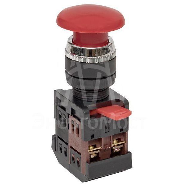 Кнопка AEA-22 &amp;quot;Грибок&amp;quot; красн. NO+NC EKF pbn-aea-r