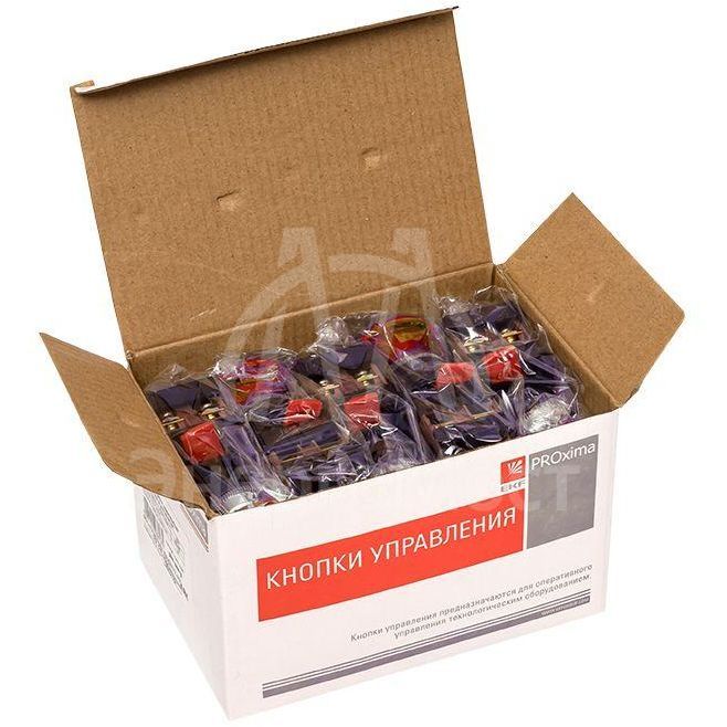 Кнопка AEA-22 &amp;quot;Грибок&amp;quot; красн. NO+NC EKF pbn-aea-r