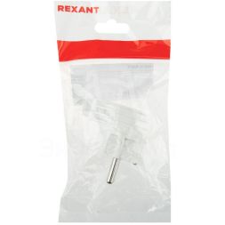 Вилка Евро угловая 16А с заземл. бел. Rexant 11-8954