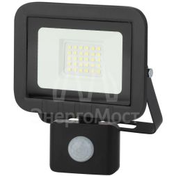 Прожектор уличный LPR-041-2-65K-030 LED 30Вт 6500К 2400лм датчик движ. регулир. 135х148х45 (30/540) Эра Б0043586