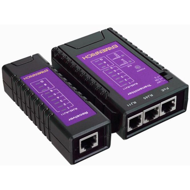 Тестер кабельный NetGeeks NP10 фиолет. Ermenrich 85300