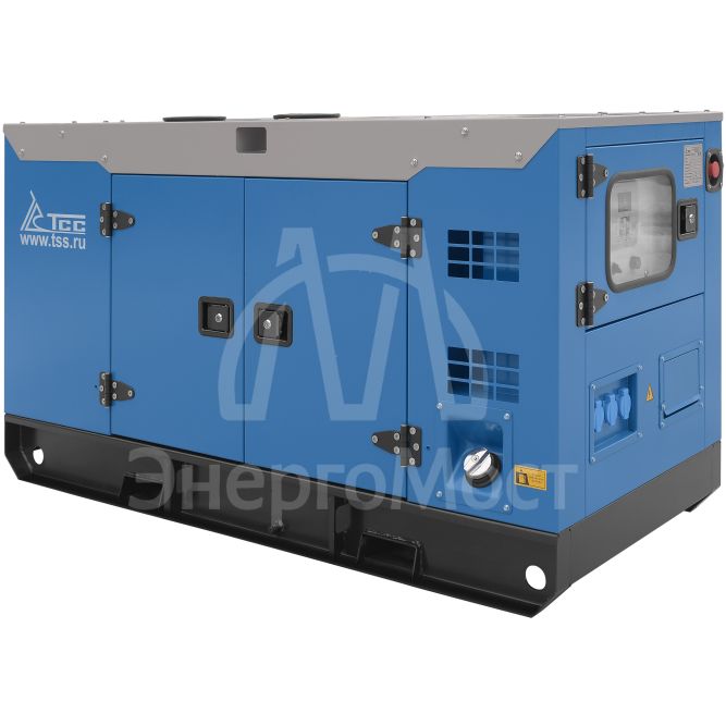 Дизельный генератор ТСС АД-12С-Т400-1РКМ5 в шумозащитном кожухе