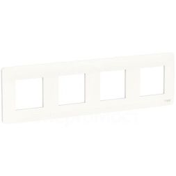 Рамка 4-м UNICA STUDIO бел. SchE NU200818