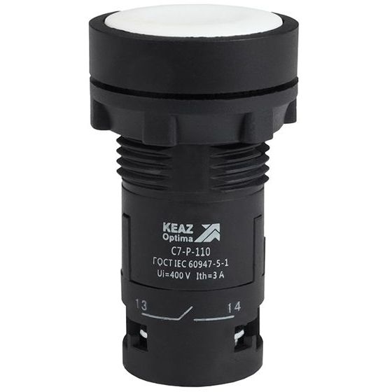 Кнопка OptiSignal Compact D22 С7-P-110 бел. 1НО XB7NA11 КЭАЗ 362030