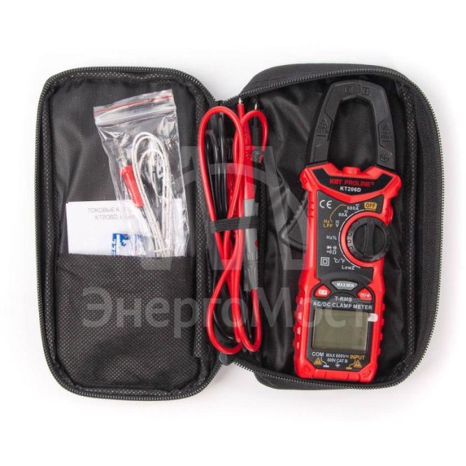 Клещи токовые цифровые KT 206D &amp;quot;PROLINE&amp;quot; КВТ 80753