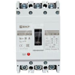 Выключатель автоматический 3п 100/20А 35кА ВА-99М PROxima EKF mccb99-100-20m