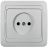 Розетка 1-м CLASSICO 2022 бел. ASD / IN HOME 4680005959891