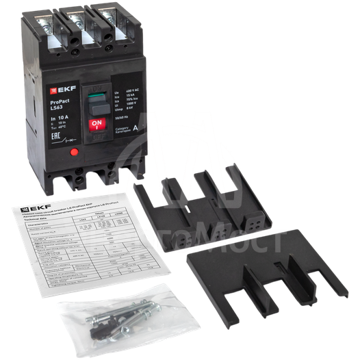 Выключатель автоматический 3п 10А 15кА LS63 ProPact EKF mccb-63-15-3-10-ls