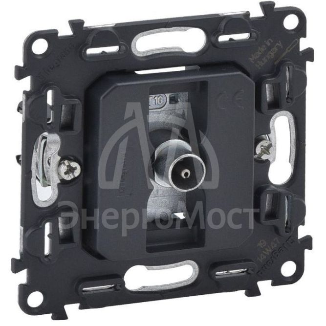 Розетка телевизионная TV 1-м Valena In&amp;#039;matic 0-2400МГц с топологией &amp;quot;звезда&amp;quot; механизм Leg 753051