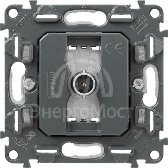 Розетка телевизионная TV 1-м Valena In&amp;#039;matic 0-2400МГц с топологией &amp;quot;звезда&amp;quot; механизм Leg 753051