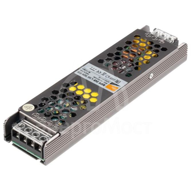 Блок питания для светодиодной ленты 100Вт 4.16А 24В IP20 BSPS метал. Pro JazzWay 5015555