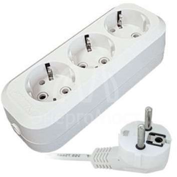 Удлинитель 3х10м с заземл. 10А IP20 E-303 АБС-пл. ПВС 3х1 UNIVersal 9631980
