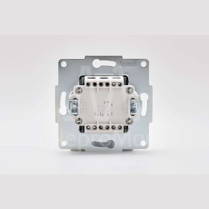 Механизм выключателя 3-кл. 1п СП Karina 10А IP20 бел. LEZARD 707-0288-109