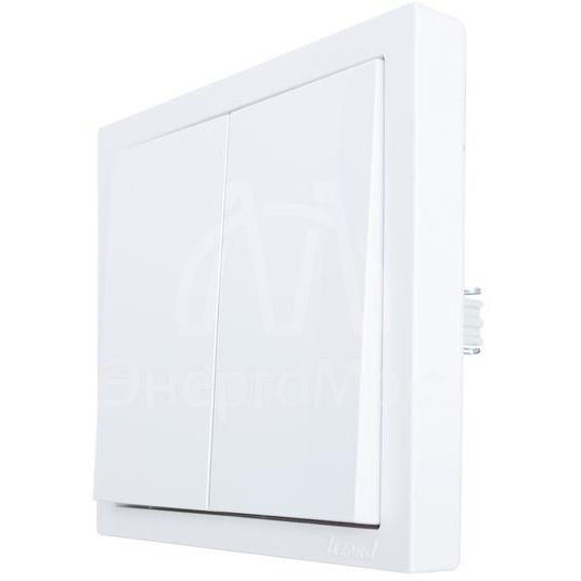 Выключатель 2-кл. СП ZIMA IP20 10А безвинт. зажим бел. LEZARD 704-0288-101QC