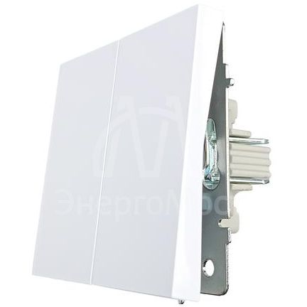 Выключатель 2-кл. СП ZIMA IP20 10А безвинт. зажим бел. LEZARD 704-0288-101QC