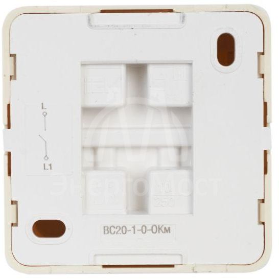 Выключатель 1-кл. ОП Октава 10А IP20 ВС20-1-0-ОКм крем. IEK EVO10-K33-10-DC