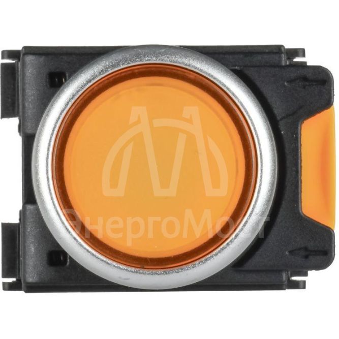 Кнопка d22мм 1НО+1НЗ MASTER с подсветкой желт. IEK MI-BT60-11D-3-12-K05