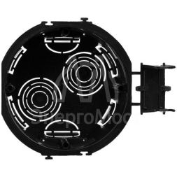 Коробка подрозеточная для сплошных стен черн. под 2 модуля безвинтов. DKC 59302