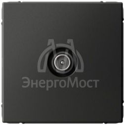 Розетка телевизионная оконечная TV ArtGallery 1дБ механизм базальт SE GAL001491