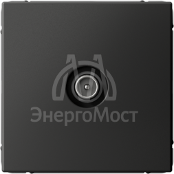 Розетка телевизионная оконечная TV ArtGallery 1дБ механизм базальт SE GAL001491