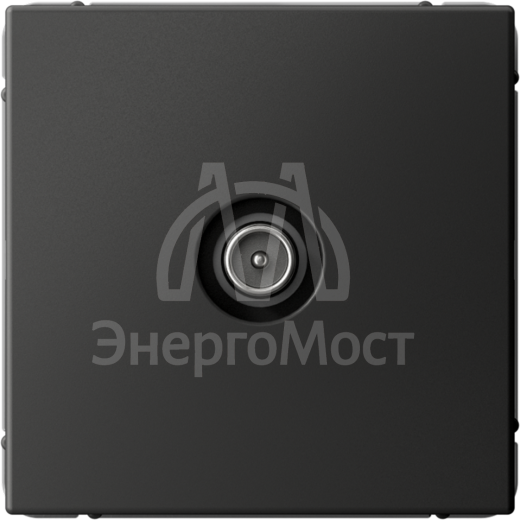 Розетка телевизионная оконечная TV ArtGallery 1дБ механизм базальт SE GAL001491