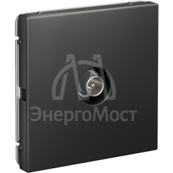 Розетка телевизионная оконечная TV ArtGallery 1дБ механизм базальт SE GAL001491