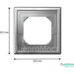 Рамка 1-м ArtGallery IP44 алюм. SE GAL440301