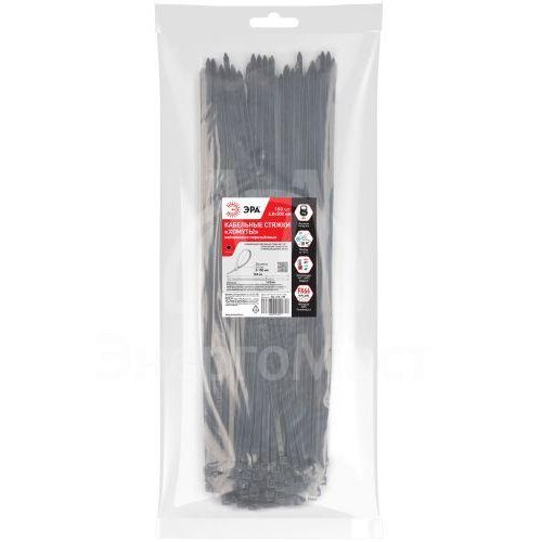 Хомут кабельный 4.8х500 NO-225-189 черн. (уп.100шт) Эра Б0066005