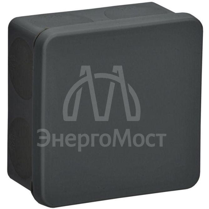 Коробка распаячная ОП КМ42455 100х100х50мм IP67 8 вводов черн. IEK UKO21-100-100-050-K02-66