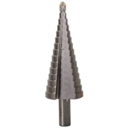Сверло ступенчатое по металлу 4-32мм, P6M5, трехгранный хвостовик Вихрь
