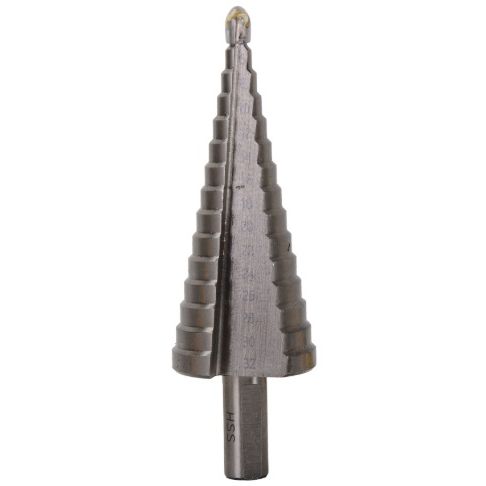 Сверло ступенчатое по металлу 4-32мм, P6M5, трехгранный хвостовик Вихрь