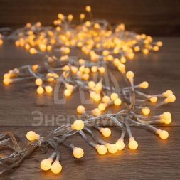 Гирлянда &amp;quot;Мишура LED&amp;quot; 3м 288LED желт. прозр. провод 18Вт 220В IP20 NEON-NIGHT 303-601