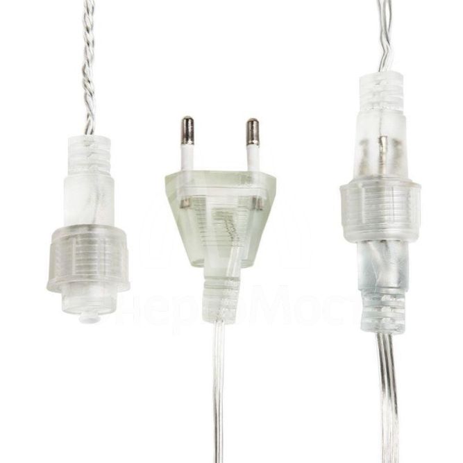 Гирлянда &amp;quot;Мишура LED&amp;quot; 3м 288LED желт. прозр. провод 18Вт 220В IP20 NEON-NIGHT 303-601