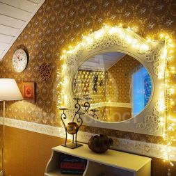 Гирлянда &amp;quot;Мишура LED&amp;quot; 3м 288LED желт. прозр. провод 18Вт 220В IP20 NEON-NIGHT 303-601