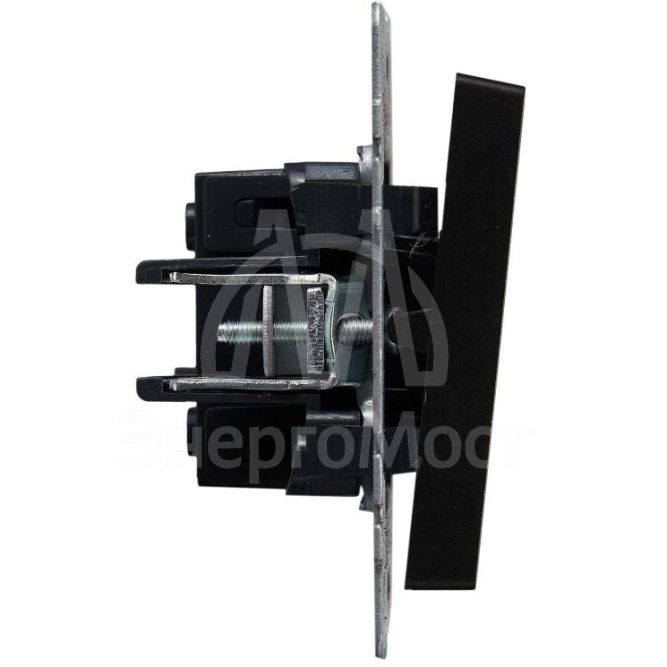 Выключатель проходной 1-кл. СП BRITE ВС10-1-6-БрЧ 10А черн. IEK BR-V12-0-10-K02