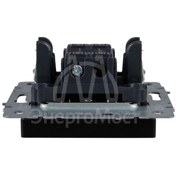 Выключатель проходной 1-кл. СП BRITE ВС10-1-6-БрЧ 10А черн. IEK BR-V12-0-10-K02