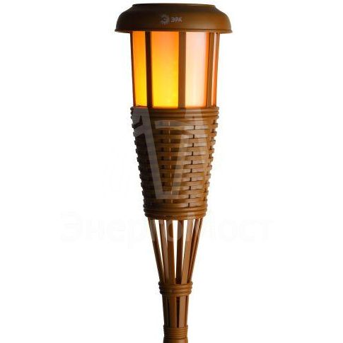 Светильник уличный ERASF22-35 Факел на солнечной батарее садовый бамбук ЭРА Б0053383