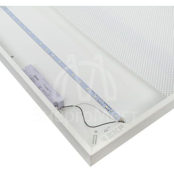 Светильник светодиодный ДВО-1001 30Вт 6500К IP40 595х595х40 опал панель EKF LPL-1001-O-30-6500-40