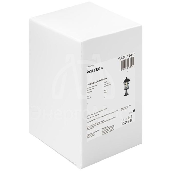 Светильник Eve 1х40Вт E27 IP44 ландшафтный Voltega VGL7212FL-01B
