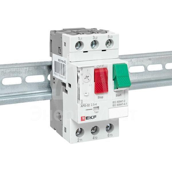 Выключатель автоматический для защиты двигателя АПД-32 2.5-4А EKF apd-me-4.0